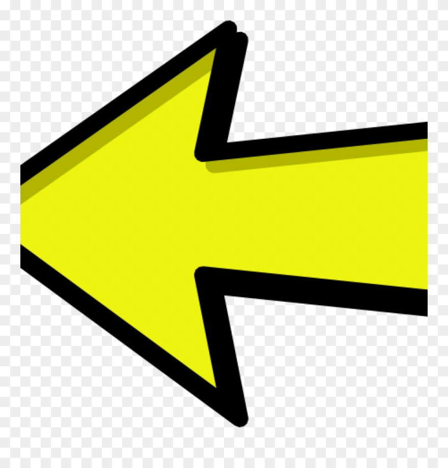 Right Arrow Clipart Left And Right Arrow Yellow Clipart - Yellow Arrow - Png Download