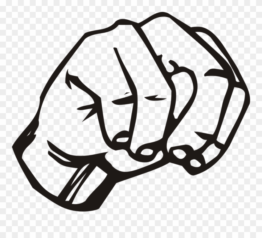 Hand Outline 18, Buy Clip Art - Sign Language N Clipart - Png Download