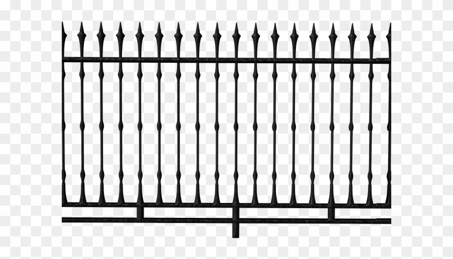 Gothic Clipart Fence - Railing Png Transparent Png