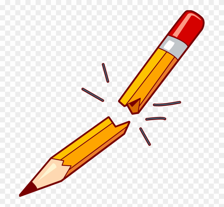 Pencil Clipart Break - Broken Clipart - Png Download