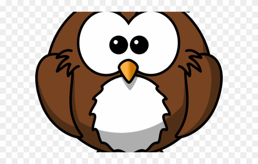 Snowy Owl Clipart Simple - Cartoon Owl - Png Download