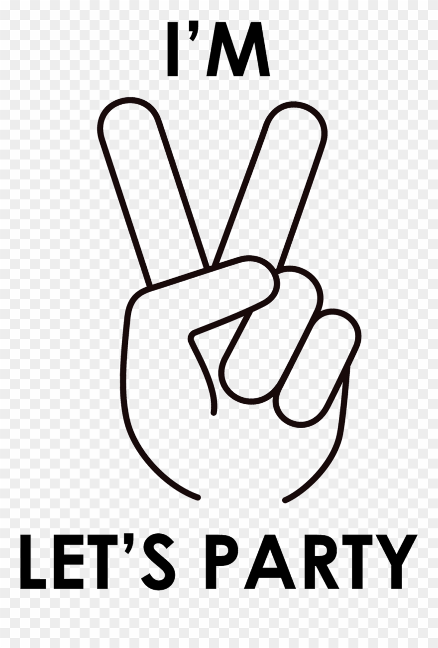Let's Party Png Vector Royalty Free - Im 2 Lets Party Logo Clipart