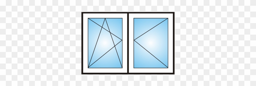 Finestra A 2 Ante Con Ribalta - Triangle Clipart