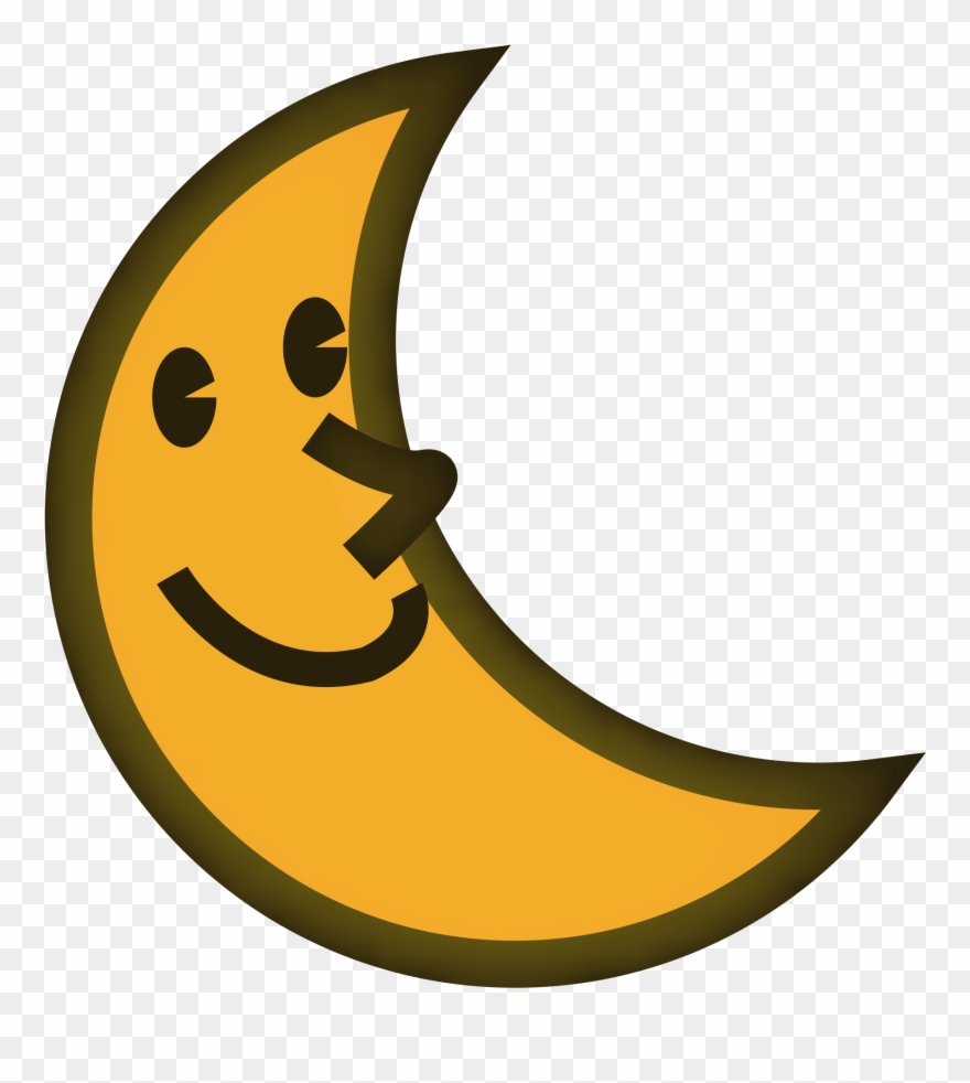 Crescent Moon Cartoon 16, Buy Clip Art - Clip Art - Png Download