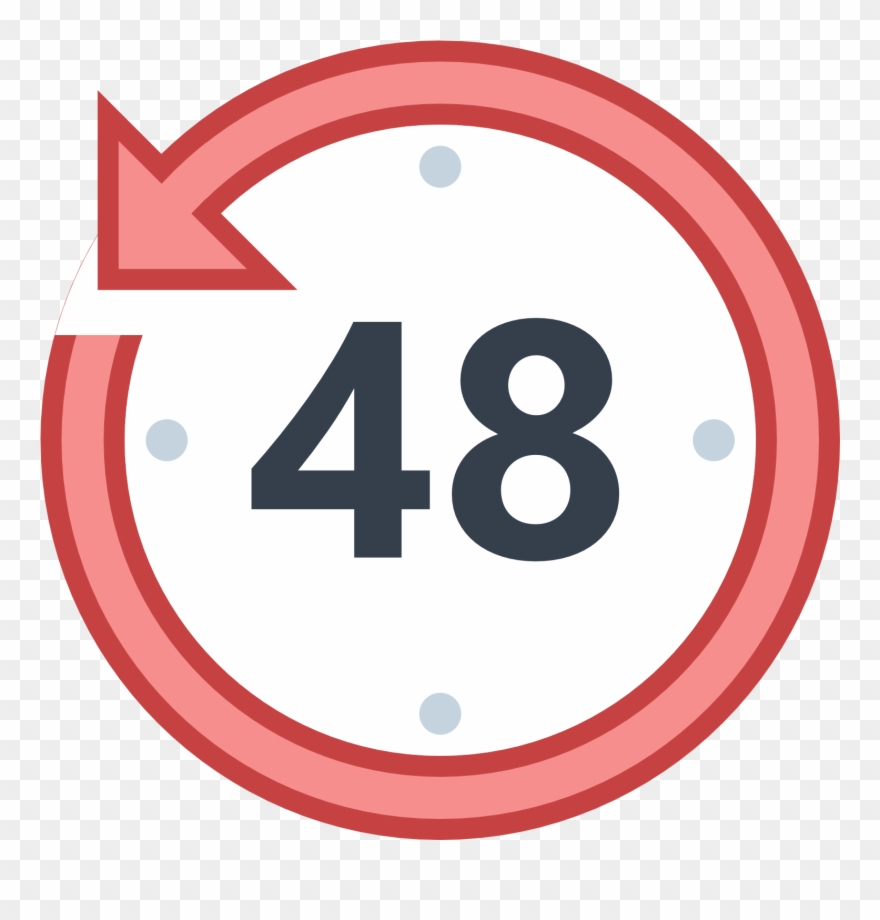 Clip Art Numbers 1 - 48 Hours Icon Png Transparent Png