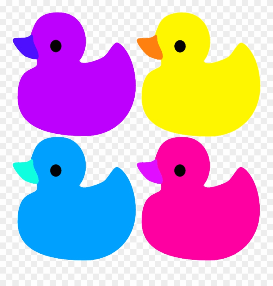 Rubber Ducks With Different Hues - Rubber Duck Clipart