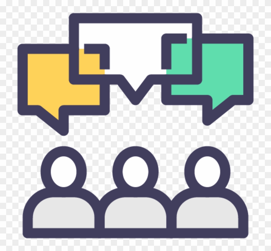 People Speech Bubbles - Icon Clipart