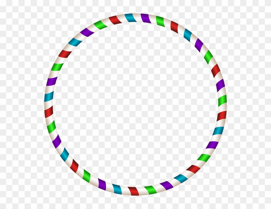 Rounding Group Multicolor Round Border Transparent - Multi Coloured Border Line Art Clipart