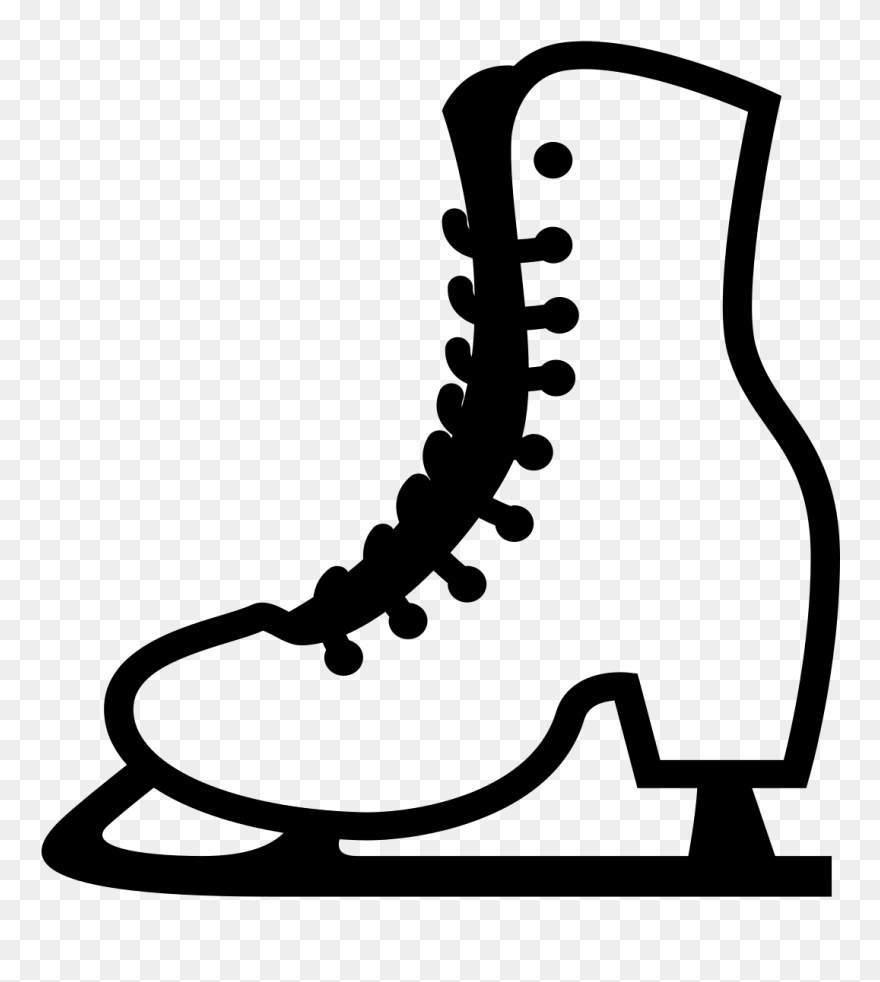 Ice Skates Clipart 6, Buy Clip Art - Patin Clipart - Png Download