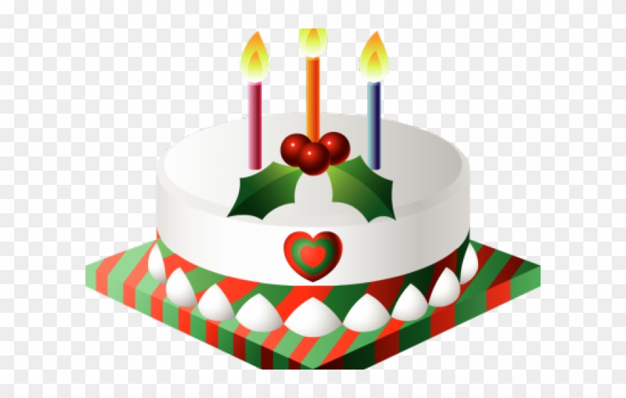 Christmas Cake Free Clipart - Png Download