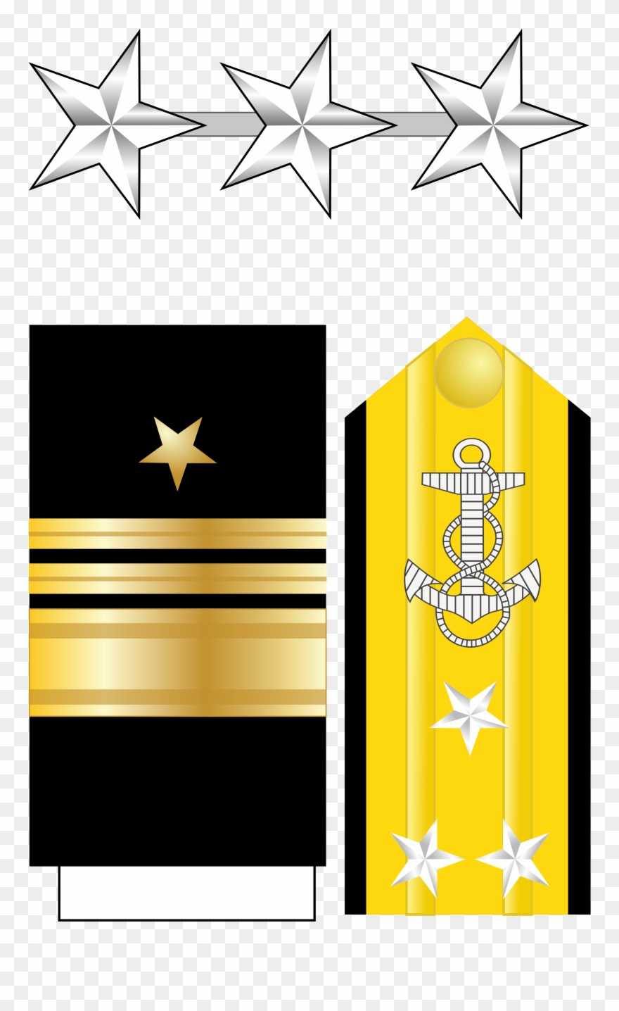 Open - Rear Admiral Rank Navy Clipart