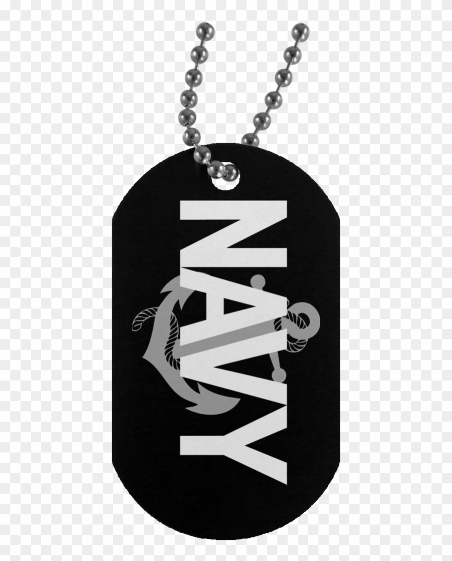 Navy Dog Tags - Father Son Necklace Clipart