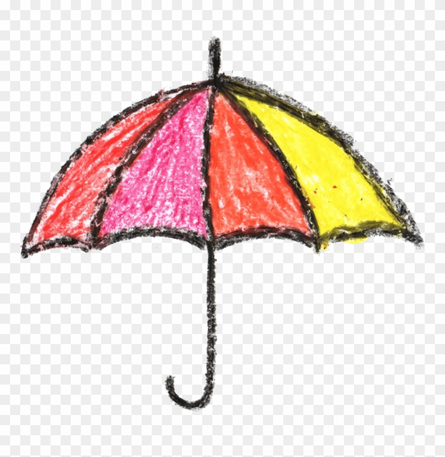 Crayon Umbrella Drawing Png Free Png Images Toppng - Crayon Drawing Transparent Background Clipart