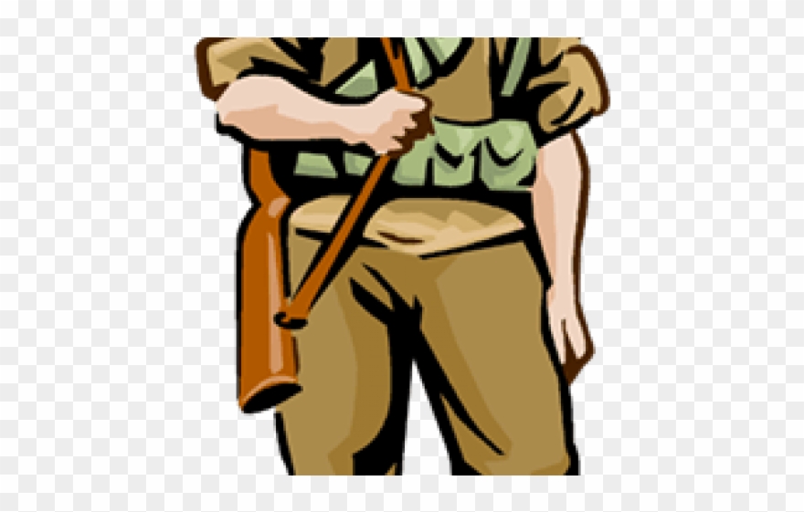 Military Clipart Us Troops - Ww2 Cartoon Soldier Png Transparent Png