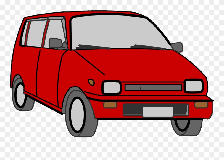 イラスト 車 自動車 乗用車 - City Car Clipart