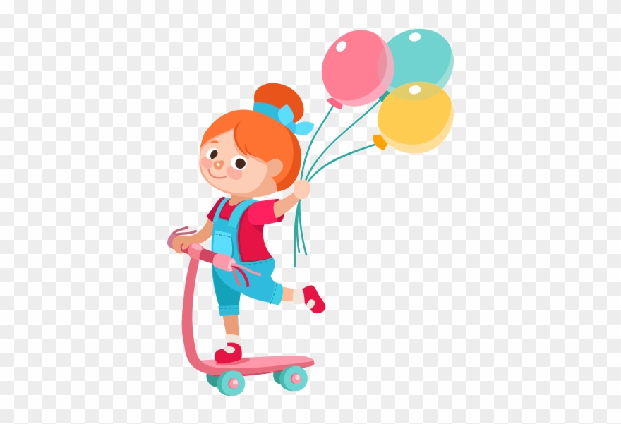 Balloon Clipart Balloon Clip Art - Luke And Lilly Baby Playing With Ballon Wall Sticker( - Png Download
