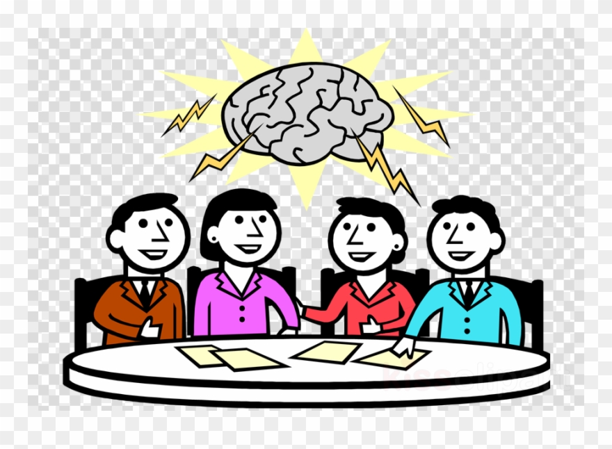 Meeting Clip Art Clipart Meeting Clip Art - Group Brainstorm Clip Art - Png Download
