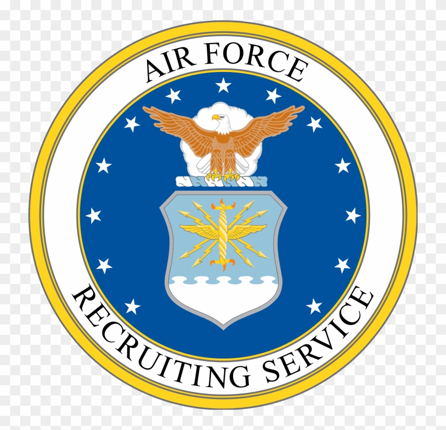 Shield Of The United States Air Force Recruiting Service - United States Air Force Clipart