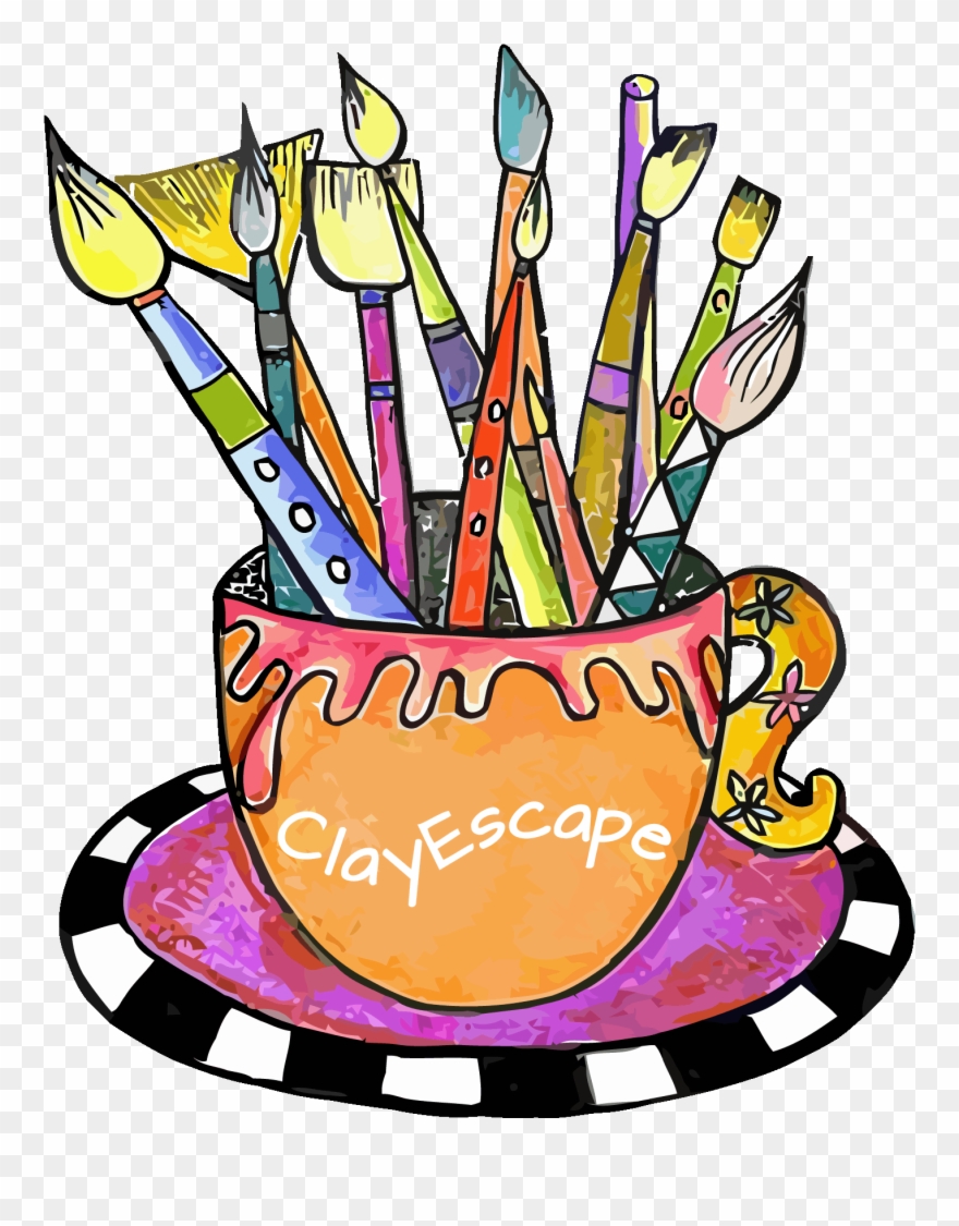 Sir Robert's Clayescape Llc 749 Crossroads Plz, Fort - Paint Your Own Pottery Clip Art - Png Download