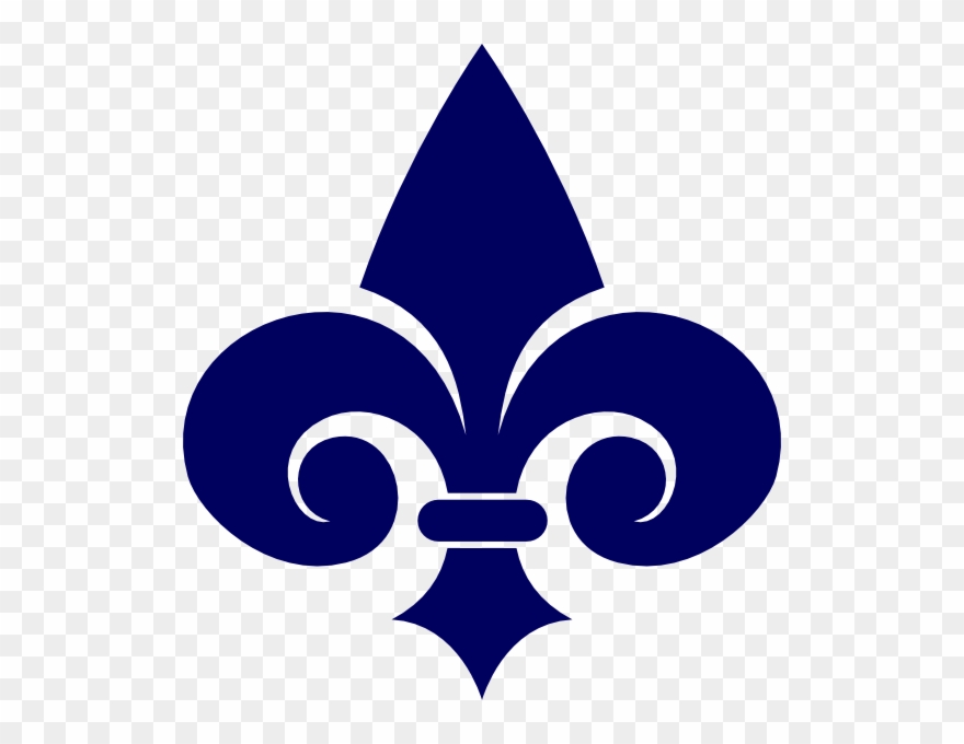 Navy Blue Fleur De Lis Clipart