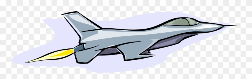 Vector Illustration Of Armed Forces Military Jet Fighter - Fighter Aircraft Clipart