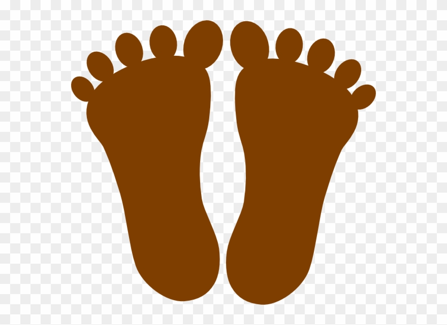 Brown Footprints Clipart