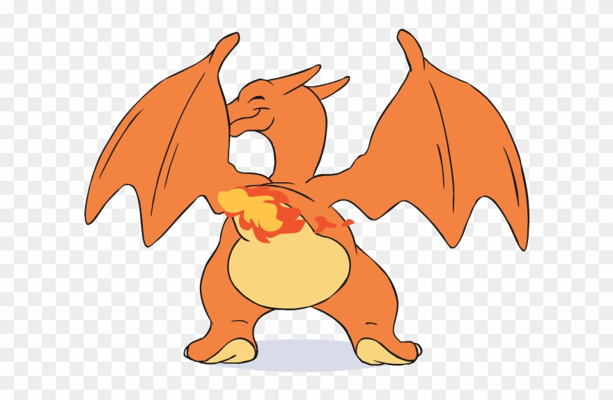 Barefoot Clipart Wiggle To - Charizard Butt Gif - Png Download