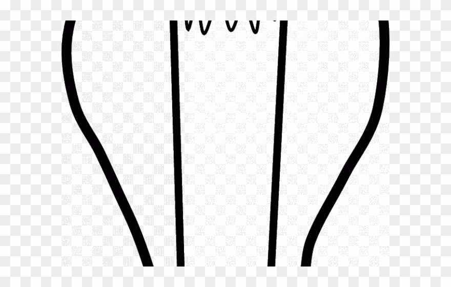 Light Bulb Clipart Line Art - Clip Art - Png Download