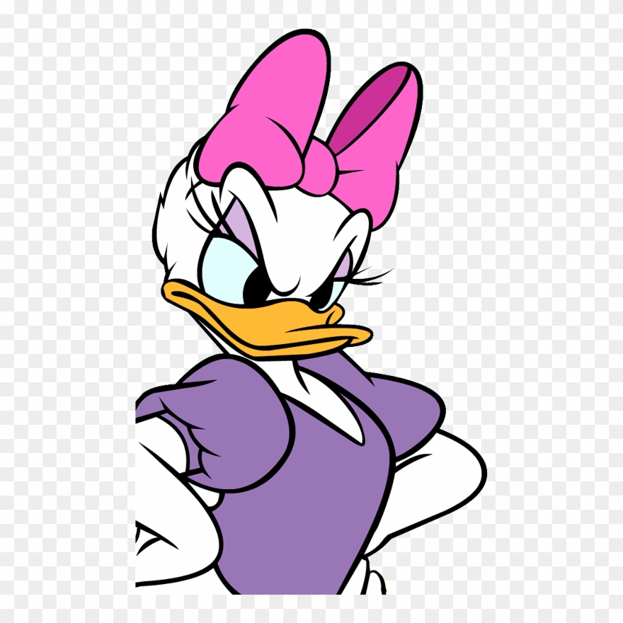 Daisy Duck - Daisy Duck Angry Face Clipart