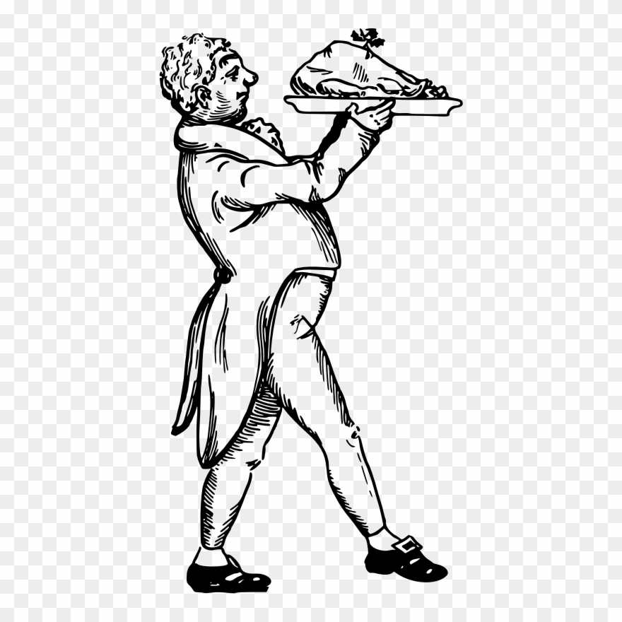 Clipart Dinner Is Served Hand Clip Art Microsoft Microsoft - Clip Art - Png Download