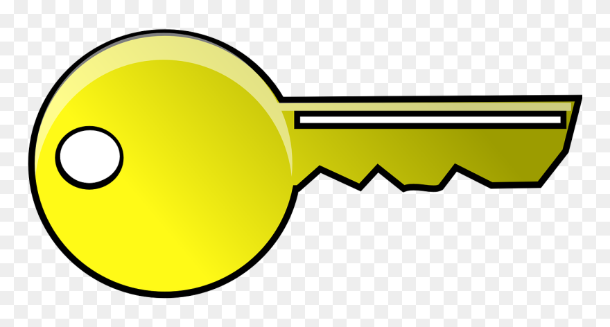 Key Clip Art Yellow - Png Download