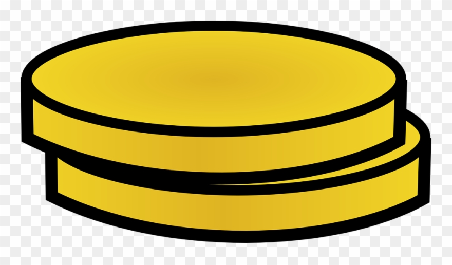 2 Gold Coins Clipart - Png Download