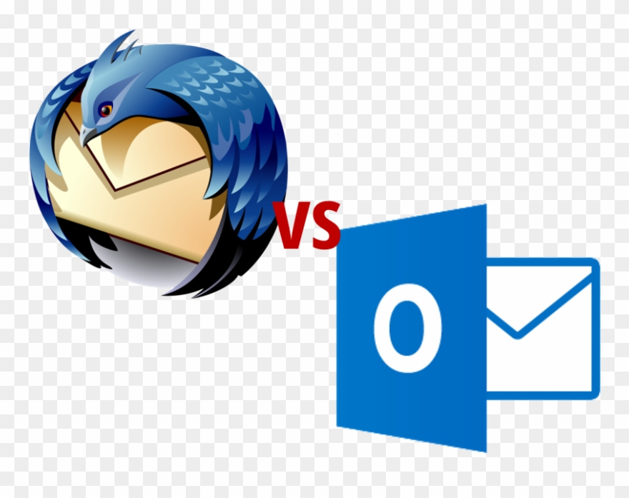 Thunderbird Vs Outlook - Mozilla Thunderbird Logo Clipart