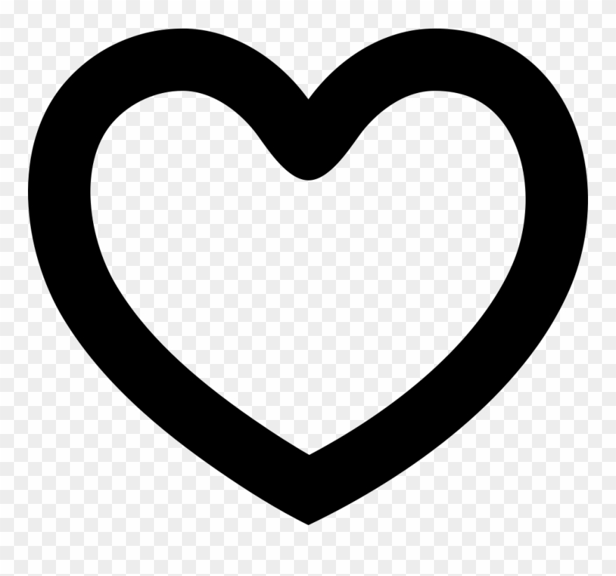 Heart Shape Font - Corazon Forma De Contorno Clipart