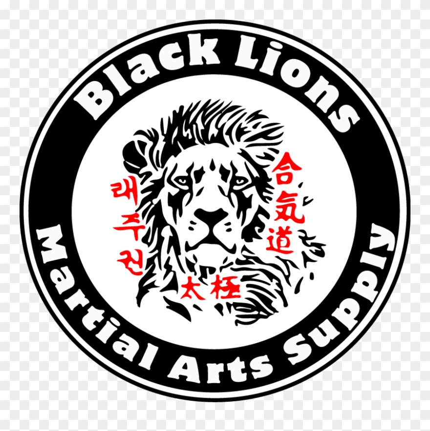 Black And White Lion Clipart