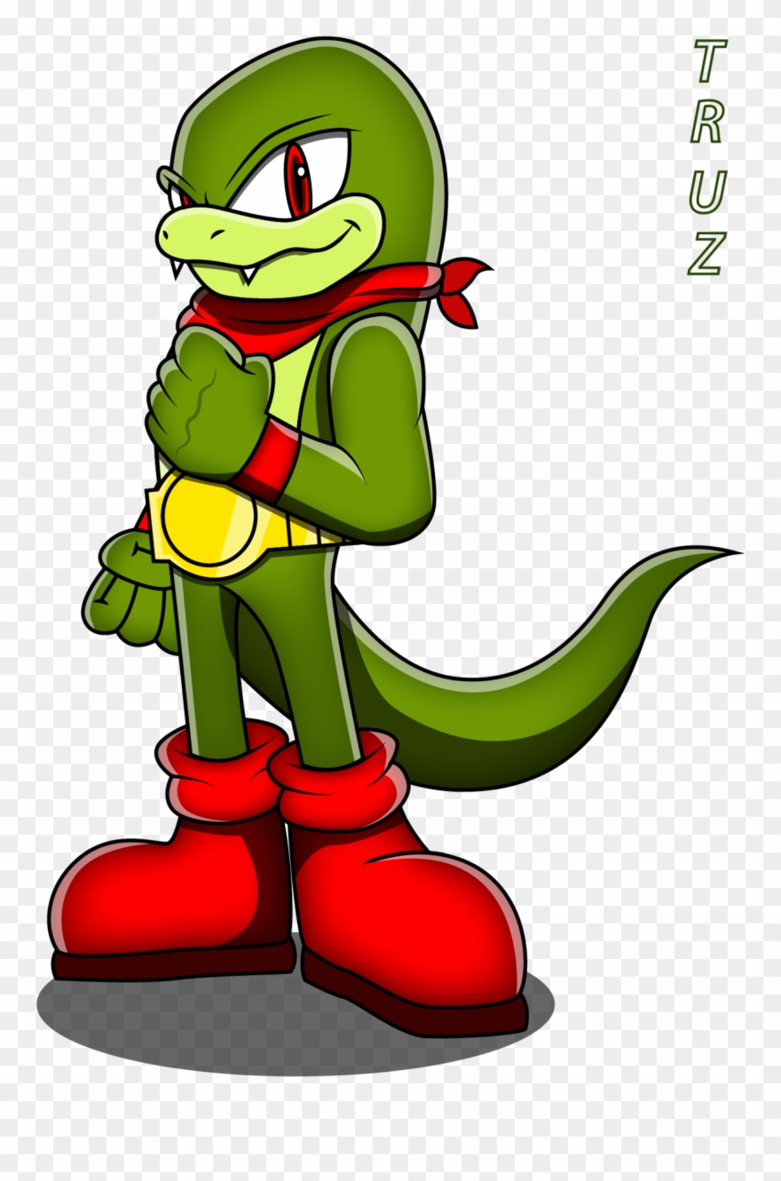 Komodo Dragon Sonic Style Clipart
