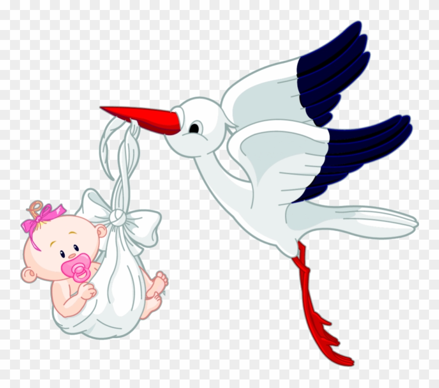 Bird Carrying Baby Clipart