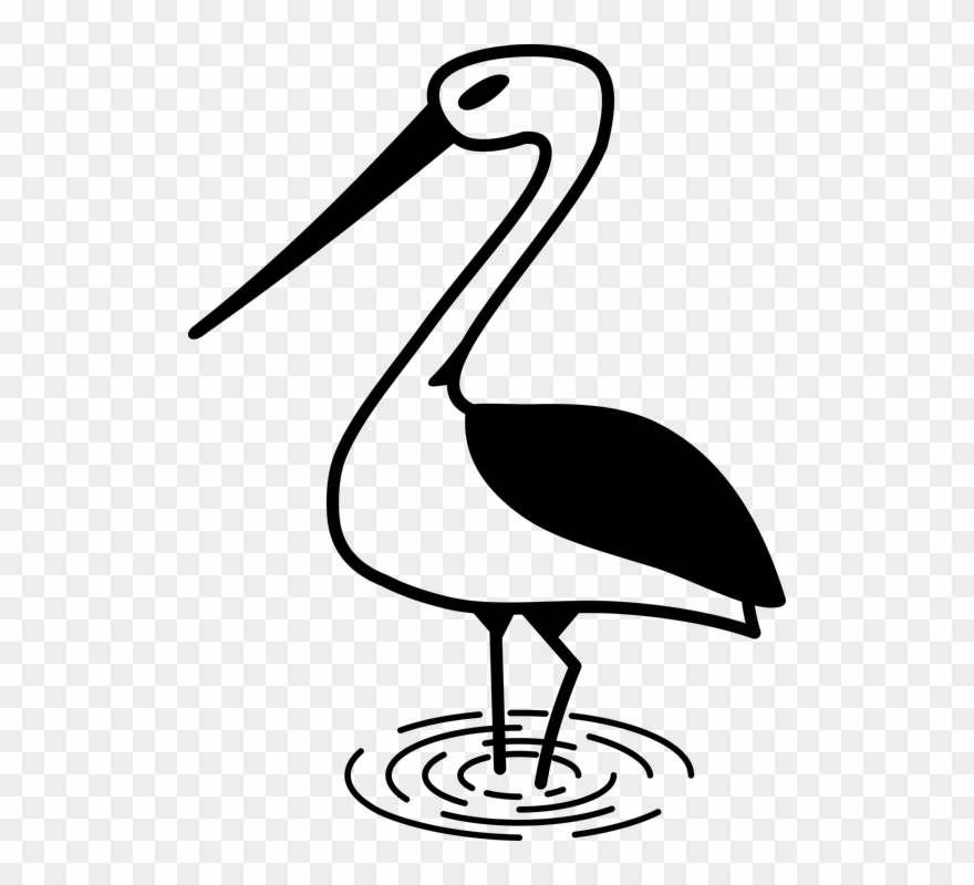 Stork Vector 6, Buy Clip Art - Stork - Png Download