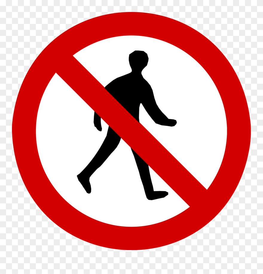 Open - No Entry Sign Png Clipart