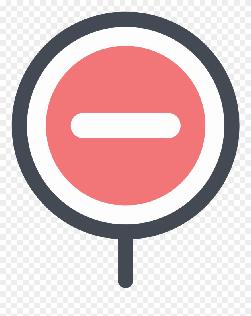 It's A Logo Of No Entry Reduced To A Rectangle Enclosed - Keep Out Sign Clipart