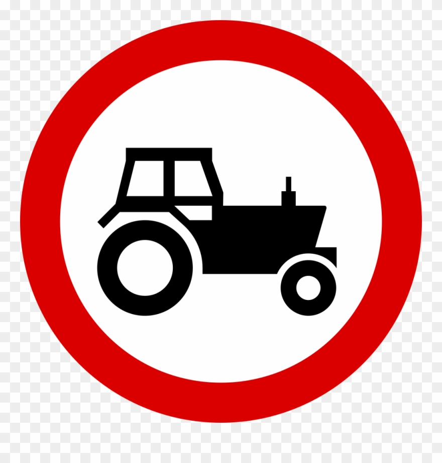 Open - No Entry For Vehicles Sign Clipart