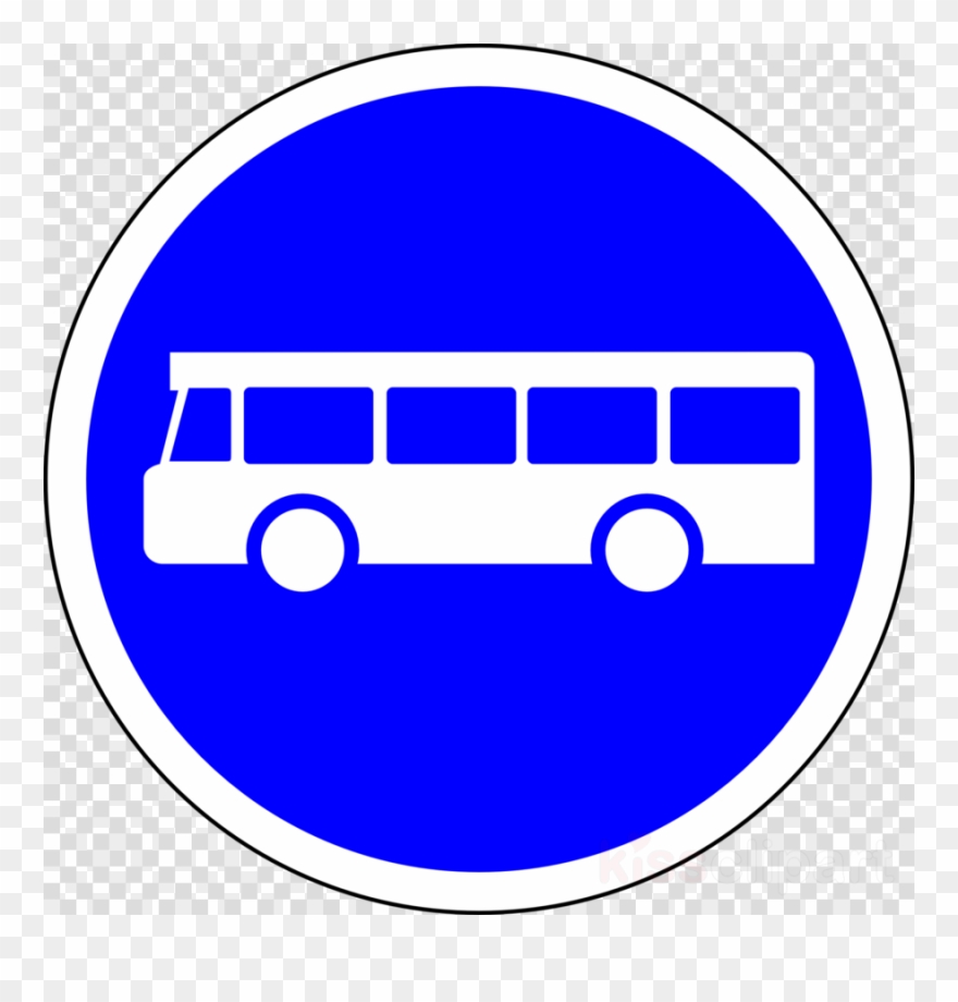 Bus Road Sign Clipart Bus Traffic Sign Stop Sign - Bus - Png Download