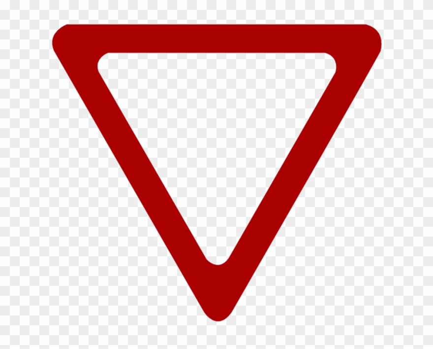 Sign Png File - Blank Yield Sign Png Clipart
