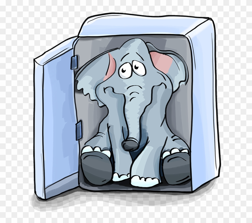 Elephant Images For Kids 26, Buy Clip Art - Elefante En Un Refrigerador - Png Download