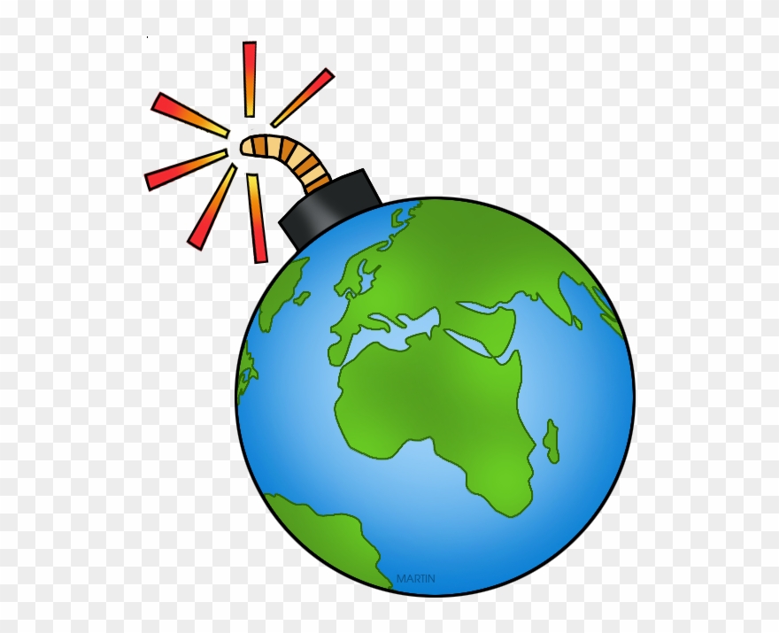 Globe Clipart Earth Globe World - Terrorism Clipart - Png Download