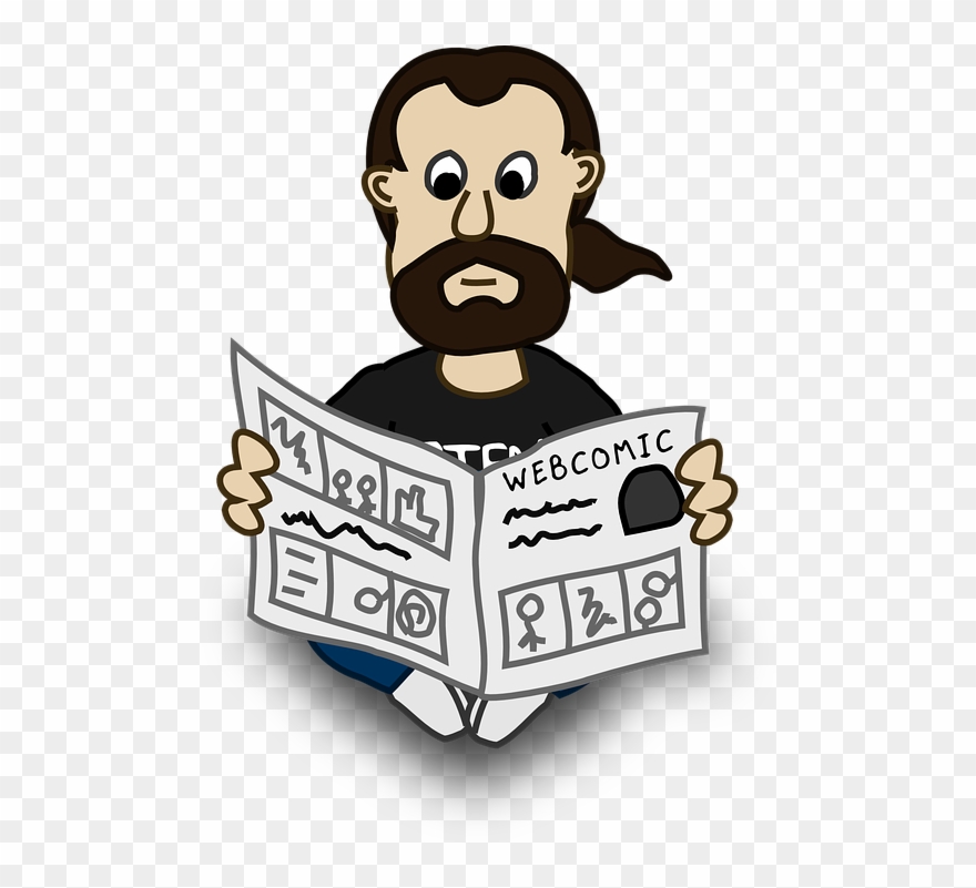 Newspaper Reporter Cliparts 17, Buy Clip Art - Baca Koran Png Transparent Png