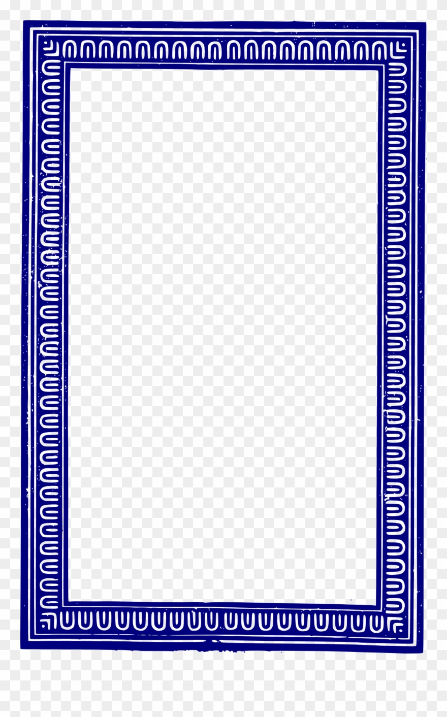 Solid Border Png - Blue Photo Frame Clipart Transparent Png