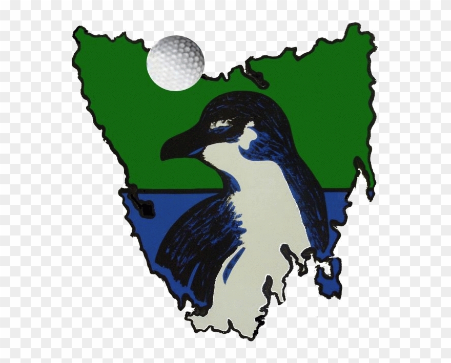 Penguin Golf Club Clipart