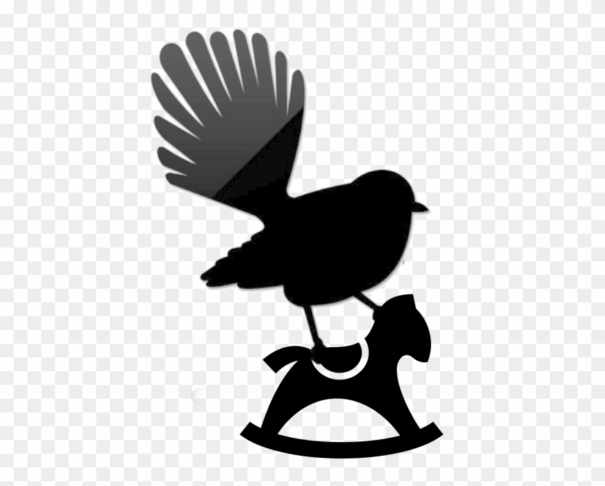 Fantail Bird Silhouette Clipart