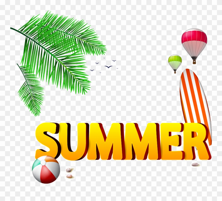 Clipart Summer Beach Ball - Summer Vector Mua He - Png Download